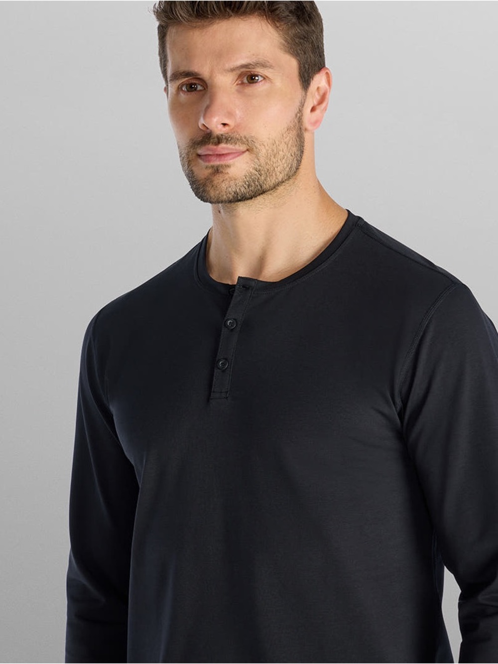 Henley Drop-Cut Long Sleeve: BYLT Signature Medium NWOT
